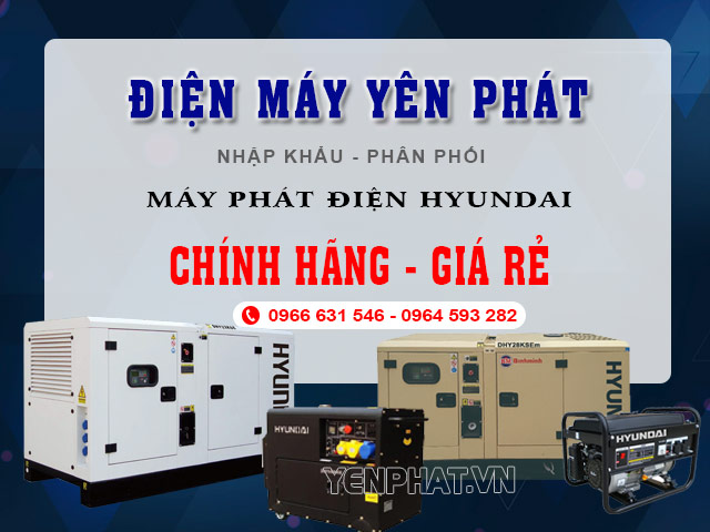 Địa chỉ tin cậy mua máy phát điện Hyundai DHY 12KSE chính hãng