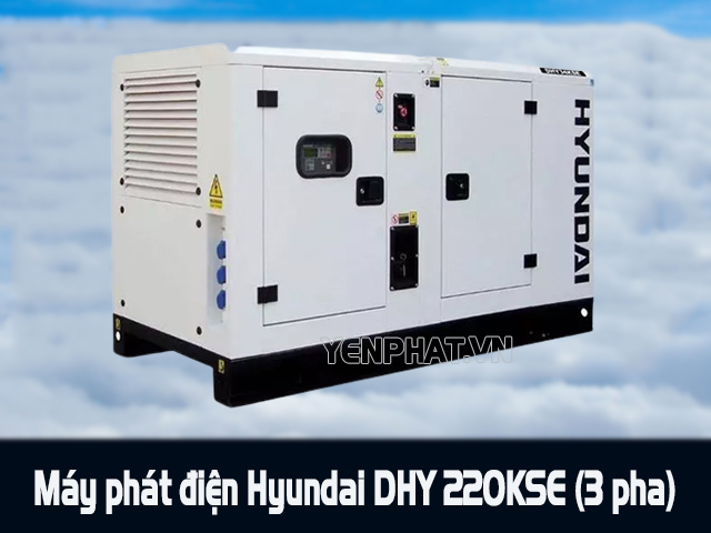 Model máy phát điện Hyundai DHY 220KSE (3 pha)