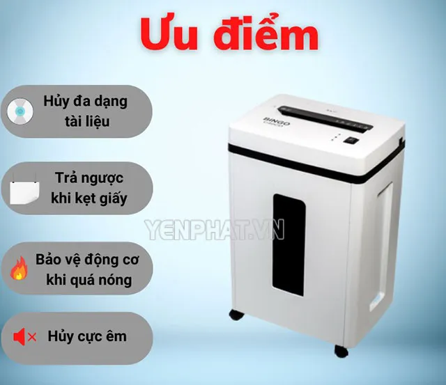 Ưu điểm của các dòng máy hủy tài liệu Bingo 