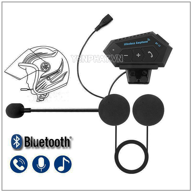 Bộ đàm Bluetooth 4.2 gắn mũ bảo hiểm