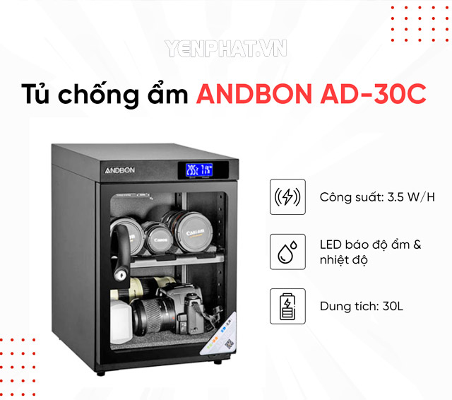Tủ chống ẩm Andbon AD-30C