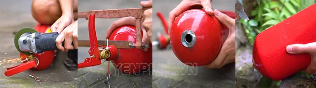 làm máy nén khí từ lốc tủ lạnh