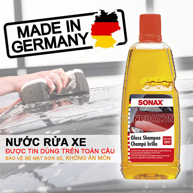 Nước rửa xe Sonax - Thương hiệu nổi tiếng đến từ Đức
