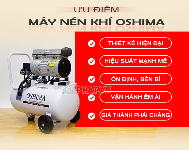 Những ưu điểm cần quan tâm khi đánh giá máy nén khí Oshima