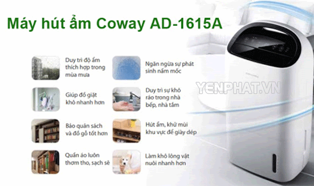 máy hút ẩm Coway AD 1615A