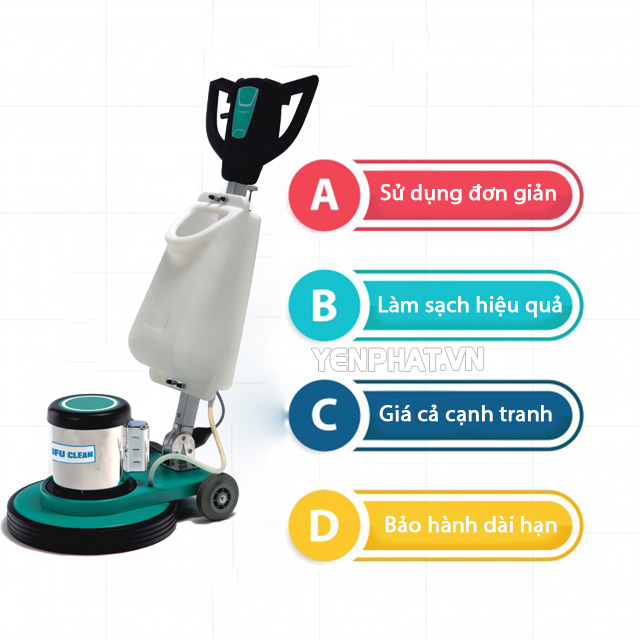 Ưu điểm của máy chà sàn - thảm công nghiệp BD2A