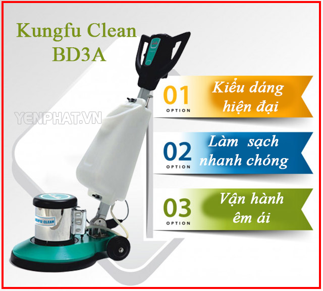 Ưu điểm nổi bật của máy chà sàn Kungfu Clean BD3A