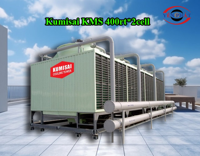 Tháp giải nhiệt công nghiệp Kumisai KMS 400rt*2cell