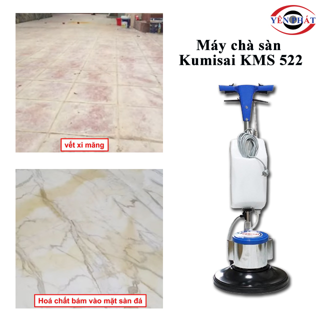 Ứng dụng máy chà sàn công nghiệp Kumisai KMS 522