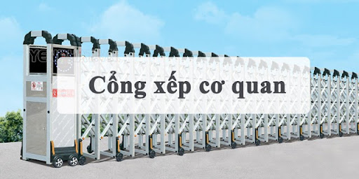 cổng xếp cơ quan | Điện Máy Yên Phát