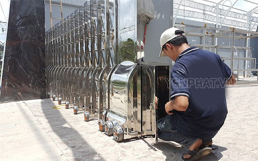 sửa chữa cổng xếp điện tại bắc ninh - Điện Máy Yên Phát