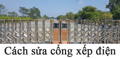 sửa cổng xếp điện - Điện Máy Yên Phát