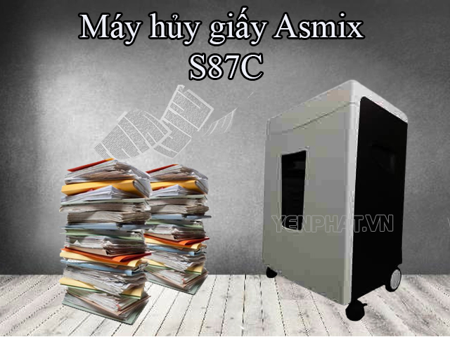 Máy hủy giấy Asmix S87C | Điện Máy Yên Phát