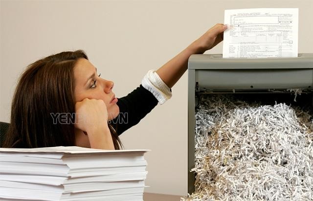 Có nên sử dụng máy huỷ tài liệu không?