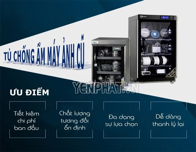 tủ chống ẩm cho máy ảnh cũ