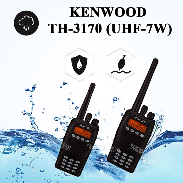 Bộ đàm cầm tay Kenwood TH-3170 (UHF-7W)