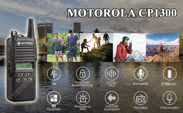 Một số tính năng cơ bản của bộ đàm Motorola CP1300