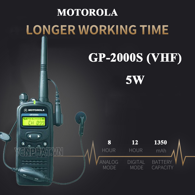 Ưu điểm bộ đàm cầm tay Motorola GP-2000s (VHF)