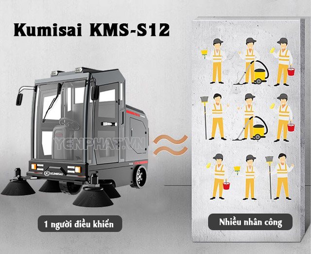 Kumisai KMS-S12 - Tiết kiệm tối đa nhân công và thời gian vệ sinh