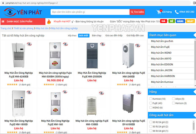 Đơn vị cung cấp máy hút ẩm công nghiệp giá rẻ