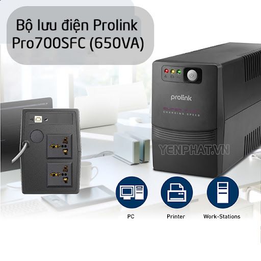 Model bộ tích điện Prolink Pro700SFC(650va)