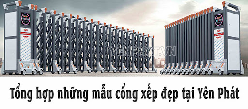 mẫu cổng xếp đẹp tại Điện máy Yên Phát